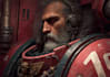 create a grimdark warhammer 40k style character illustration