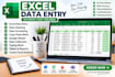 do accurate data entry, excel data entry,copy paste and PDF to excel