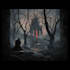 draw dark art illustration with engraving style