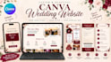 create a canva wedding website with rsvp