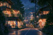 do anime background and environment art
