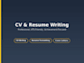 write and format your professional CV or resume