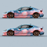 car with a creative custom wrap and stunning graphics