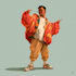 a cartoon character in a funny illustration
