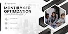 do monthly SEO optimization and boost google ranking