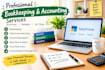 handle accounting, invoice entry, data entry and excel tasks