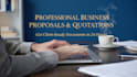 make professional business proposals and prepare quotations