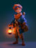 draw 2d game character illustration