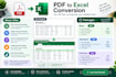 convert PDF files to editable excel spreadsheets