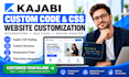 customize kajabi website with code, CSS and integrations