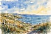 paint landscapes in watercolor