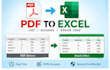 do data entry, excel data entry and convert PDF to excel