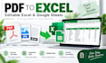 convert PDF and images to excel with accurate data entry