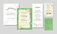design modern, elegant, minimal wedding bundle