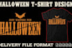 do create spooky halloween t shirt design