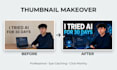 design a professional youtube thumbnail in 2 hours
