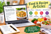 write SEO kitchen and food articles