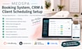 set up medspa booking system, CRM and client scheduling software