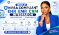 build hipaa compliant ehr emr CRM integration simplepractice athenahealth setup