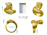 create custom jewelry cad, 3d ring and pendant design, modeling, stl and casting