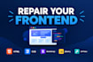 fix HTML CSS bugs, responsive layout, frontend website issues and javascript bug