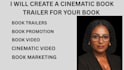 create a cinematic book trailer video for your book