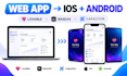 convert lovable base44 web app website to ios and android app using capacitor