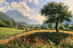 create custom sunset and nature oil paintings