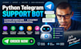 build a python telegram customer support bot with custom workflows telegram bot