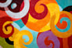 create modern abstract digital art illustration