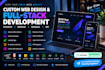 build a modern full stack website with front and backend dev