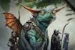 draw fantasy creatures and custom monster illustration
