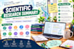 summarize research papers and biotechnology articles