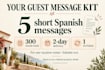 write clear spanish guest messages for your vacation rental
