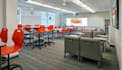 convert 2d plan to 3d academy classroom, school interior render for presentation