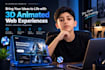 create a 3d animated website using claude and kimi