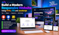 build a modern responsive website using HTML CSS and javascript