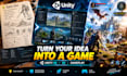 develop your unity game with gameplay, levels and mechanics