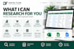 do professional web research data collection and internet research