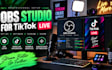 setup obs studio for tiktok live with overlays design, stream alerts and audio