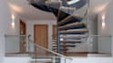 create 3d staircase model design, straight, circular,  split staircase