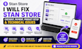 fix stan store checkout troubleshooting payment issues product setup issues