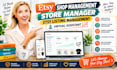 etsy shop management store manager etsy listing management virtual assistant VA