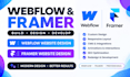 build webflow website development webflow website design framer website design