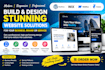 build a professional wordpress wix webflow or framer website