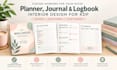design a niche planner, journal or logbook interior for KDP