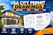 create USA city permit drawings, stamped plans, garage conversion, adu and hvac