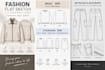 create professional clothing technical flat sketches