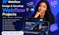 develop webflow website, design figma to webflow, webflow landing page