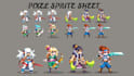 create pixel art sprite sheet, pixel art sprite animation, 2d game art sprite